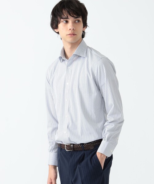 BEAMS HEART（ビームスハート）の「イージーケア セミワイドカラー シャツ【ストレッチ】（シャツ/ブラウス・メンズ・サックスブルー/その他/ホワイト/ブルー/その他1・39/38/37/40/41/42）」の4枚目の写真