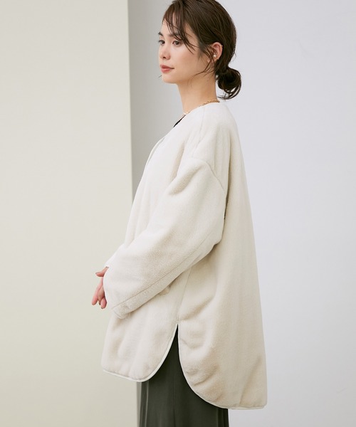 ROPE'（ロペ）の「ファーリバーシブルキルティングブルゾン（ブルゾン