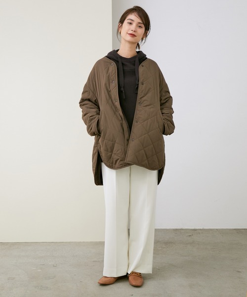 ROPE(ロペ) ファーリバーシブルキルティングブルゾン レディース JPN：38 【中古】【ブランド古着バズストア】 ROPE'（ロペ）の「ファーリバーシブルキルティングブルゾン（ブルゾン