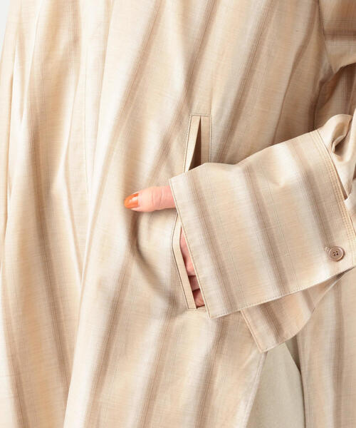 【DESPRES】22-01-14-01207 コットンオンブレストライプ Vネックチュニック長袖シャツ DES PRES - 【DESPRES】22-01-14-01207 コットンオンブレストライプ V