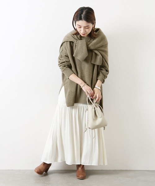 JOURNAL STANDARD（ジャーナルスタンダード）の「MUSIC クルーネックプルオーバー◆（ニット/セーター・レディース・カーキ/グレー/ブラック・FREE）」の17枚目の写真