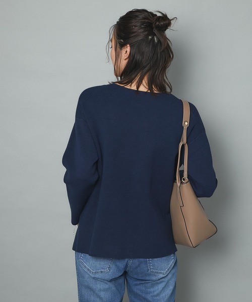 un dix cors(アンディコール)の「スタイリングにマッチしやすい 2WAYハンドルバッグ(ハンドバッグ・レディース・ブラック/ベージュ・FREE)」の6枚目の写真