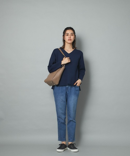 un dix cors(アンディコール)の「スタイリングにマッチしやすい 2WAYハンドルバッグ(ハンドバッグ・レディース・ブラック/ベージュ・FREE)」の10枚目の写真