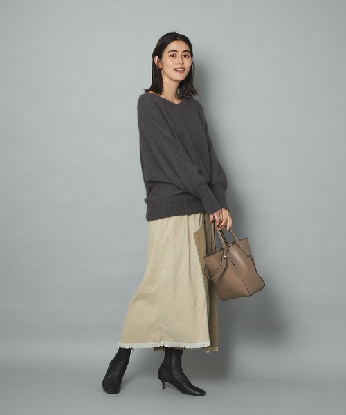 un dix cors(アンディコール)の「スタイリングにマッチしやすい 2WAYハンドルバッグ(ハンドバッグ・レディース・ブラック/ベージュ・FREE)」の14枚目の写真