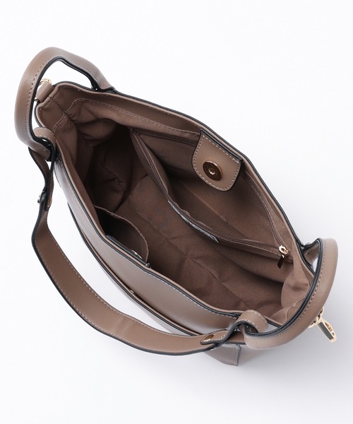 un dix cors(アンディコール)の「スタイリングにマッチしやすい 2WAYハンドルバッグ(ハンドバッグ・レディース・ブラック/ベージュ・FREE)」の8枚目の写真