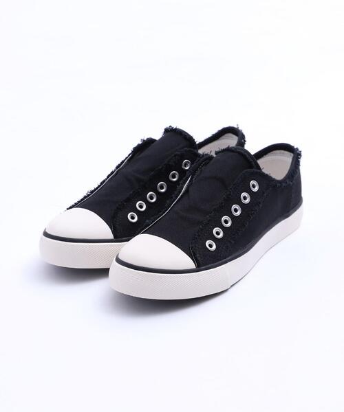 coen(コーエン)の「キャンバススリッポン(スリッポン・レディース・ホワイト/ブラック・XL/S/XS/L/M)」の8枚目の写真