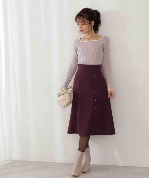 PROPORTION BODY DRESSING(プロポーションボディドレッシング)の「バイカラーランダムリブ / 1211270114(ニット/セーター・レディース・グレー/ダークグレー/ブルー・SMALL/MEDIUM)」の20枚目の写真