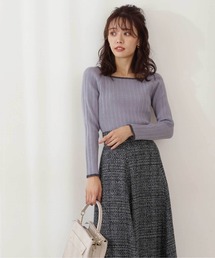 PROPORTION BODY DRESSING | バイカラーランダムリブ / 1211270114(ニット/セーター)