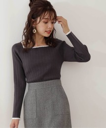 PROPORTION BODY DRESSING | バイカラーランダムリブ / 1211270114(ニット/セーター)