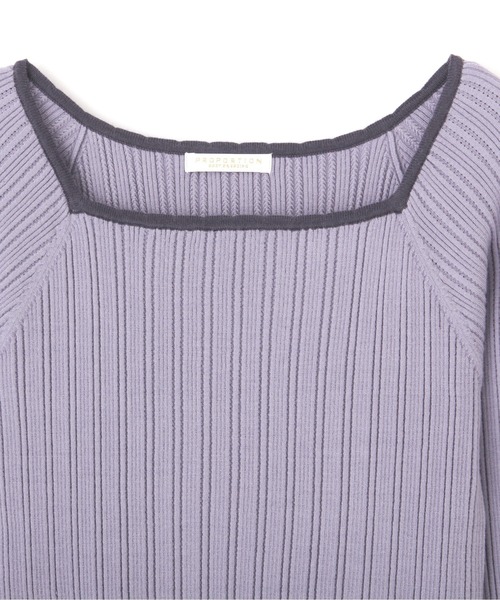 PROPORTION BODY DRESSING(プロポーションボディドレッシング)の「バイカラーランダムリブ / 1211270114(ニット/セーター・レディース・グレー/ダークグレー/ブルー・SMALL/MEDIUM)」の15枚目の写真