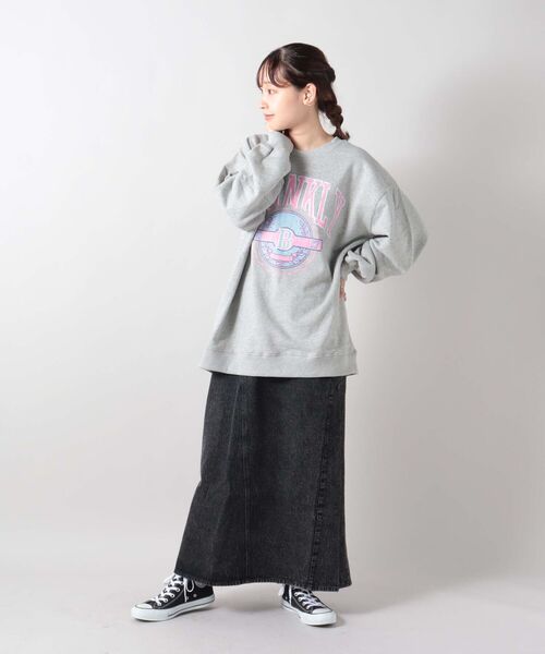fredy repit（フレディレピ）の「オーバーサイズカレッジスロゴスウェット（スウェット・レディース・ライトパープル/チャコールグレー/ライトグレー・38）」の13枚目の写真