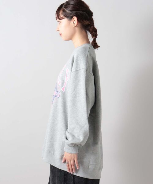 fredy repit（フレディレピ）の「オーバーサイズカレッジスロゴスウェット（スウェット・レディース・ライトパープル/チャコールグレー/ライトグレー・38）」の16枚目の写真