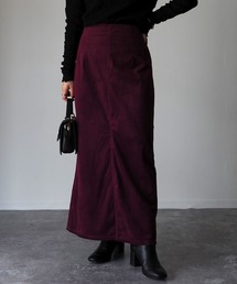 Riberry | 前スリットコーデュロイスカート(スカート)