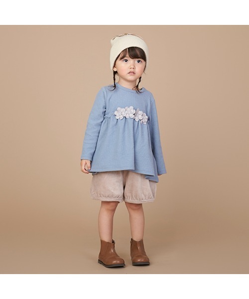 petit main(プティマイン)の「カットコールショートパンツ(その他パンツ・キッズ・チャコール/ライトピンク/ライトカーキ/アイボリー・120cm/80cm/100cm/110cm/90cm/130cm)」の4枚目の写真