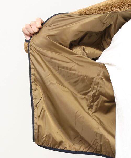 LOGOS（ロゴス）の「【LOGOS/ロゴス】ボアフリース スタンドジャケット/ボアジャケット（ブルゾン・メンズ・ライトブラウン/グリーン/ネイビー/グレー/ダークグリーン/アッシュグレー/ライトブルー/ダークブルー/モカ・M/L/XL）」の10枚目の写真