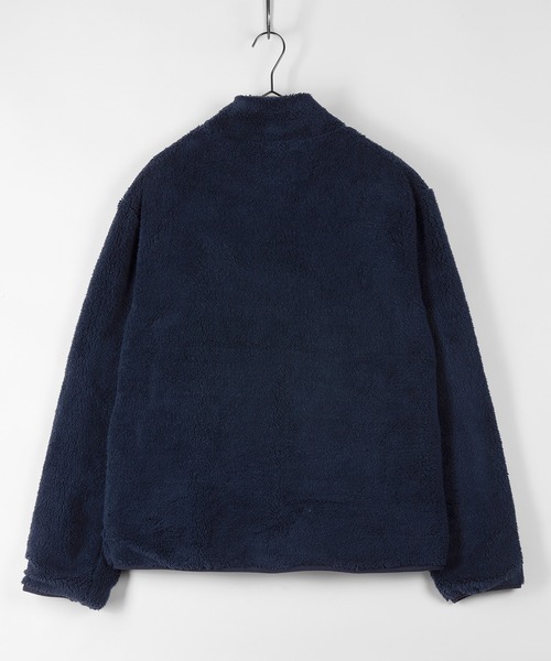 LOGOS（ロゴス）の「【LOGOS/ロゴス】ボアフリース スタンドジャケット/ボアジャケット（ブルゾン・メンズ・ライトブラウン/グリーン/ネイビー/グレー/ダークグリーン/アッシュグレー/ライトブルー/ダークブルー/モカ・M/L/XL）」の15枚目の写真