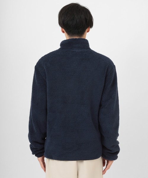 LOGOS（ロゴス）の「【LOGOS/ロゴス】ボアフリース スタンドジャケット/ボアジャケット（ブルゾン・メンズ・ライトブラウン/グリーン/ネイビー/グレー/ダークグリーン/アッシュグレー/ライトブルー/ダークブルー/モカ・M/L/XL）」の22枚目の写真