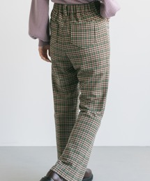 Kastane | 【カタログ掲載アイテム】イージーフレアチェックジャガードパンツ(スラックス)