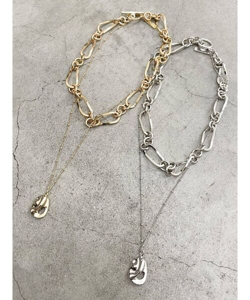 EMODA（エモダ）の「ダブルチェーンネックレス（ネックレス・レディース・シルバー/ゴールド・FREE）」の10枚目の写真