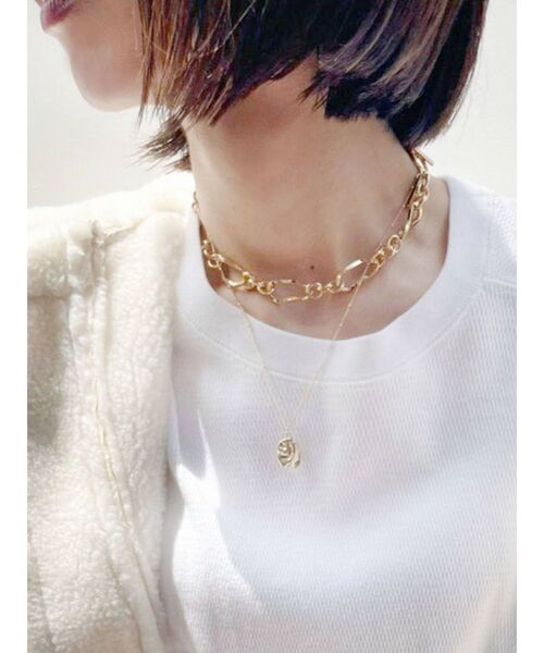 EMODA（エモダ）の「ダブルチェーンネックレス（ネックレス・レディース・シルバー/ゴールド・FREE）」の9枚目の写真