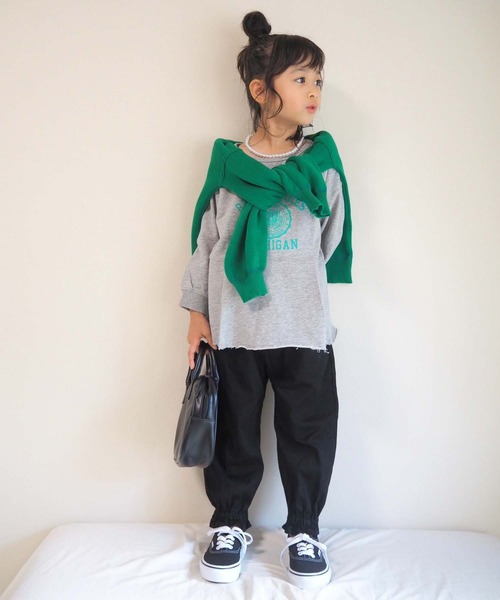 CIAOPANIC TYPY(チャオパニックティピー)の「【KIDS】裾フレアカレッジスウェット(スウェット・キッズ・アイボリー/グレー/ブルー/オレンジ・SMALL/MEDIUM/LARGE/X-LARGE/XX-LARGE)」の18枚目の写真