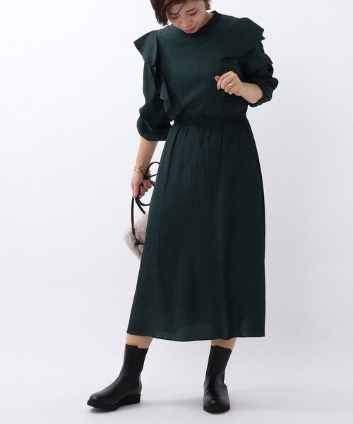 セール L フラワーレオパードプリントワンピース ワンピース ワンピース 洗える Web限定 洗える Web限定 Untitled アンタイトル のワンピース L フラワーレオパードプリントワンピース Untitled アンタイトル のファッション 52 Off