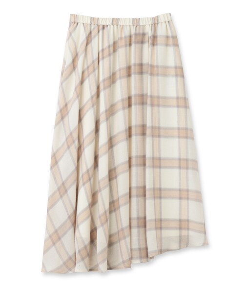 INDIVI（インディヴィ）の「◆【洗える/日本製】アシンメトリー チェックスカート（スカート・レディース・ベージュ系その他5/ブラック系1・38/36/03/19/15 /05/13）」の16枚目の写真