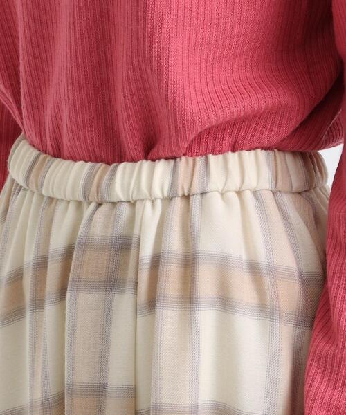 INDIVI（インディヴィ）の「◆【洗える/日本製】アシンメトリー チェックスカート（スカート・レディース・ベージュ系その他5/ブラック系1・38/36/03/19/15 /05/13）」の9枚目の写真