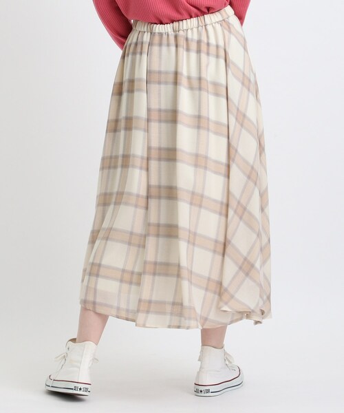 INDIVI（インディヴィ）の「◆【洗える/日本製】アシンメトリー チェックスカート（スカート・レディース・ベージュ系その他5/ブラック系1・38/36/03/19/15 /05/13）」の17枚目の写真