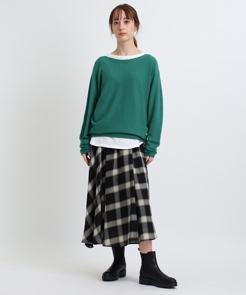 INDIVI（インディヴィ）の「◆【洗える/日本製】アシンメトリー チェックスカート（スカート・レディース・ベージュ系その他5/ブラック系1・38/36/03/19/15 /05/13）」の20枚目の写真