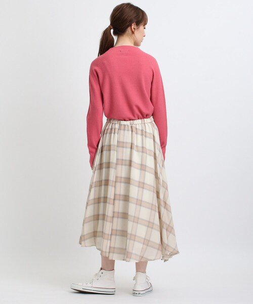 INDIVI（インディヴィ）の「◆【洗える/日本製】アシンメトリー チェックスカート（スカート・レディース・ベージュ系その他5/ブラック系1・38/36/03/19/15 /05/13）」の18枚目の写真