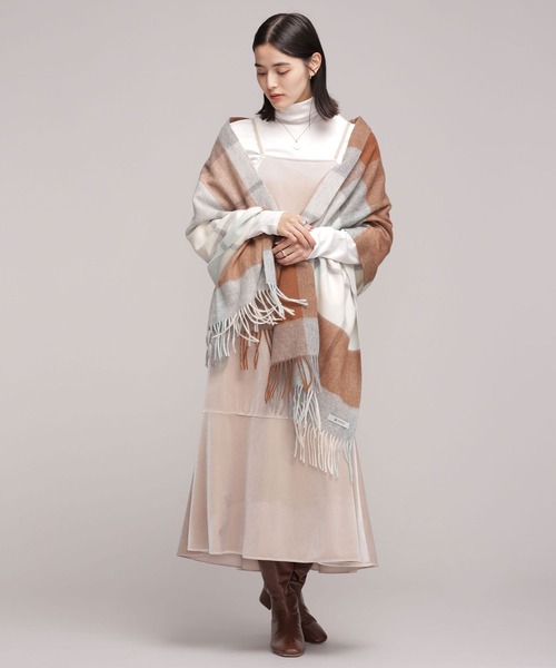 品揃え豊富で セール ウールチェックストール ストール ショール Nano Universe ナノユニバース のファッション 祝開店 大放出セール開催中 Arenatheatre Net