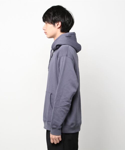 NAVY（ネイビー）の「裏シャギースウェットプルオーバーパーカー（パーカー・メンズ・ブラック/オートミール/グレイッシュベージュ/ブルー・M/XL/L）」の7枚目の写真