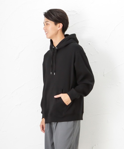 NAVY（ネイビー）の「裏シャギースウェットプルオーバーパーカー（パーカー・メンズ・ブラック/オートミール/グレイッシュベージュ/ブルー・M/XL/L）」の19枚目の写真