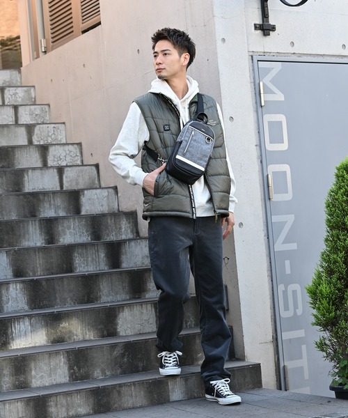 NAVY（ネイビー）の「裏シャギースウェットプルオーバーパーカー（パーカー・メンズ・ブラック/オートミール/グレイッシュベージュ/ブルー・M/XL/L）」の9枚目の写真