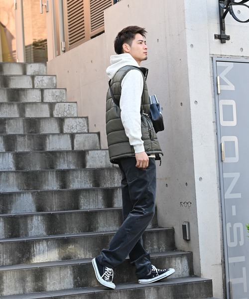 NAVY（ネイビー）の「裏シャギースウェットプルオーバーパーカー（パーカー・メンズ・ブラック/オートミール/グレイッシュベージュ/ブルー・M/XL/L）」の11枚目の写真