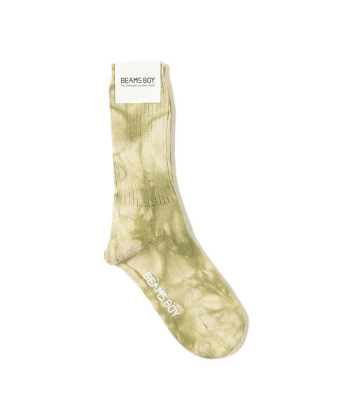 BEAMS BOY（ビームスボーイ）の「BEAMS BOY / タイダイ リブ ソックス（ソックス/靴下・レディース・ネイビー/オリーブ/ブルー系その他2・ONE SIZE）」の2枚目の写真