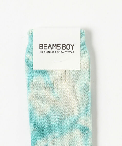 BEAMS BOY（ビームスボーイ）の「BEAMS BOY / タイダイ リブ ソックス（ソックス/靴下・レディース・ネイビー/オリーブ/ブルー系その他2・ONE SIZE）」の4枚目の写真