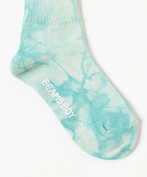 BEAMS BOY（ビームスボーイ）の「BEAMS BOY / タイダイ リブ ソックス（ソックス/靴下・レディース・ネイビー/オリーブ/ブルー系その他2・ONE SIZE）」の5枚目の写真