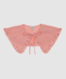 GANNI | Stripe Cotton Frill Collar(付け襟)