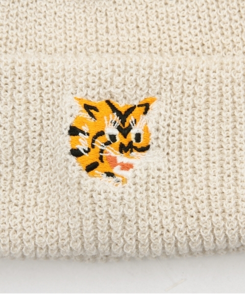 INFIELDER DESIGN（インフィールダーデザイン）の「◎INFIELDER DESIGN×BEAMS BOY / 虎&福 ワッチキャップ（ニットキャップ/ビーニー・レディース・ナチュラル/オリーブ・ONE SIZE）」の19枚目の写真