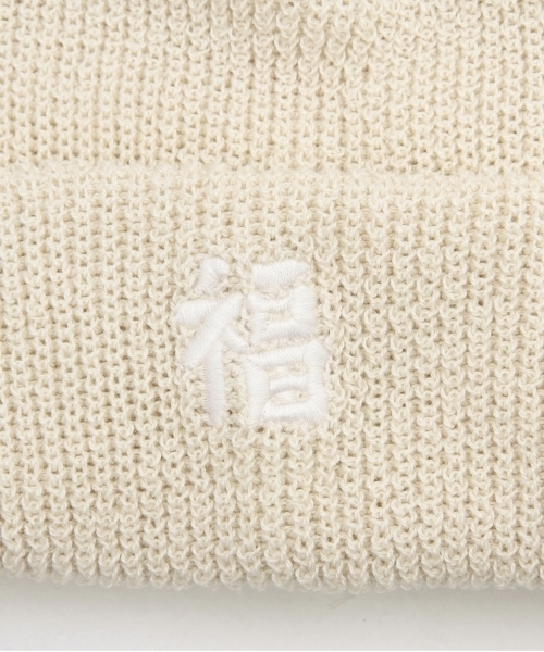 INFIELDER DESIGN（インフィールダーデザイン）の「◎INFIELDER DESIGN×BEAMS BOY / 虎&福 ワッチキャップ（ニットキャップ/ビーニー・レディース・ナチュラル/オリーブ・ONE SIZE）」の20枚目の写真