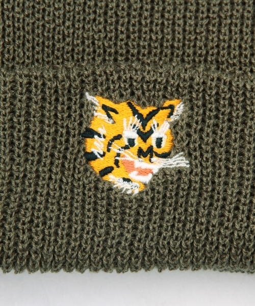 INFIELDER DESIGN（インフィールダーデザイン）の「◎INFIELDER DESIGN×BEAMS BOY / 虎&福 ワッチキャップ（ニットキャップ/ビーニー・レディース・ナチュラル/オリーブ・ONE SIZE）」の13枚目の写真