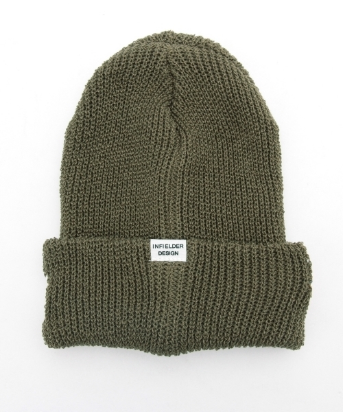 INFIELDER DESIGN（インフィールダーデザイン）の「◎INFIELDER DESIGN×BEAMS BOY / 虎&福 ワッチキャップ（ニットキャップ/ビーニー・レディース・ナチュラル/オリーブ・ONE SIZE）」の15枚目の写真