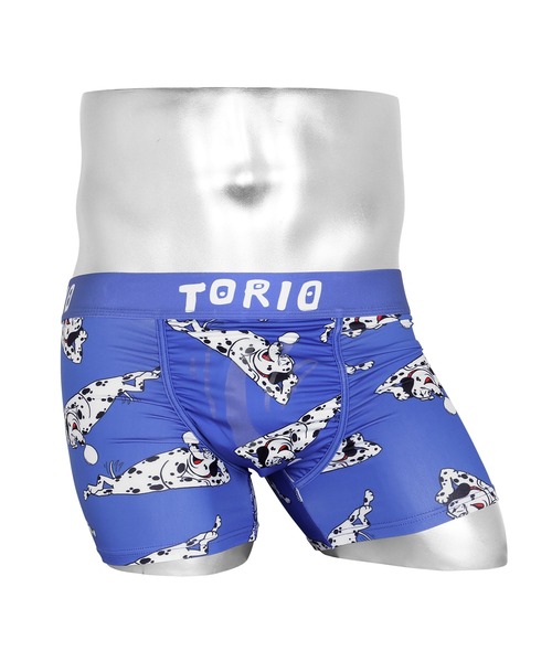 トリオ Torio ボクサーパンツ メンズ 下着 アンダーウェア 犬 おしゃれ アニマル柄 動物 ワンポイント ブランド 一匹ワンちゃん