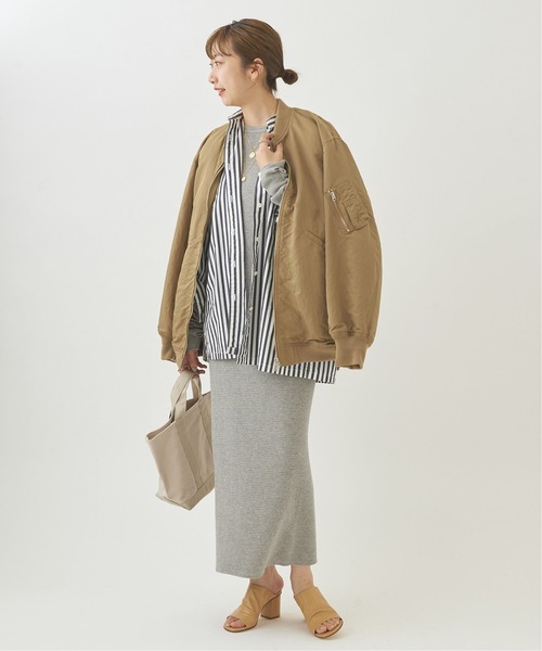 plage（プラージュ）の「YAKコンthermal スカート◆（スカート・レディース・ライトグレー・38/36）」の4枚目の写真