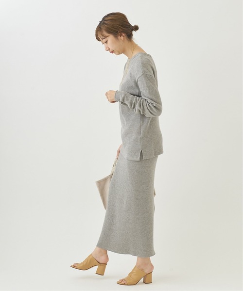 plage（プラージュ）の「YAKコンthermal スカート◆（スカート・レディース・ライトグレー・38/36）」の19枚目の写真