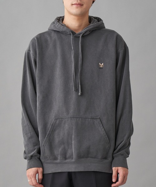 77circa（ナナナナサーカ）の「ONE BY ONE embloidery hoody (oo21aw-04)（パーカー・レディース・チャコールグレー/ホワイト・LARGE/MEDIUM/X-LARGE）」の2枚目の写真