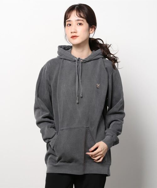77circa（ナナナナサーカ）の「ONE BY ONE embloidery hoody (oo21aw-04)（パーカー・レディース・チャコールグレー/ホワイト・LARGE/MEDIUM/X-LARGE）」の15枚目の写真