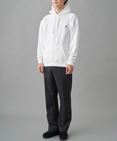 77circa（ナナナナサーカ）の「ONE BY ONE embloidery hoody (oo21aw-04)（パーカー・レディース・チャコールグレー/ホワイト・LARGE/MEDIUM/X-LARGE）」の6枚目の写真